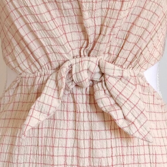 🌸 Cute Coord style Zara Summer Dress - Check with Puff Sleeves and Low Back 🌸 - Picture 5 of 9